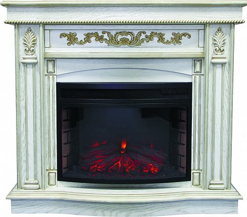 Royal Flame Cardinal очаг Panoramic 25 FX белый дуб с патиной_0 Royal Flame Cardinal очаг Panoramic 25 FX белый дуб с патиной_0