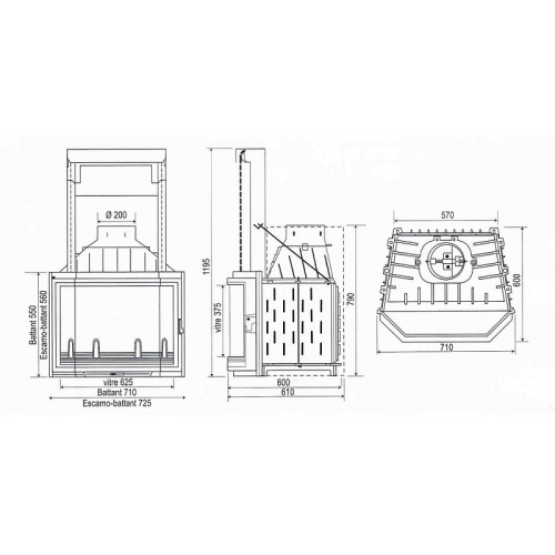 Каминная топка Seguin Hexa 7_2 Каминная топка Seguin Hexa 7_2
